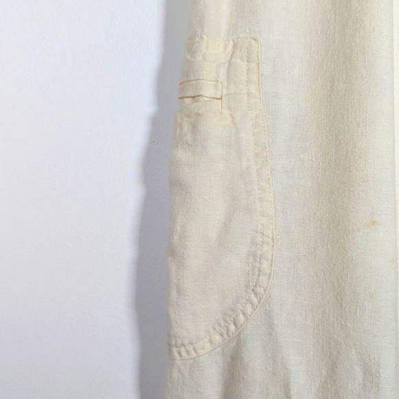 Flax Linen Cargo Jogger Pants S - Picture 5 of 9